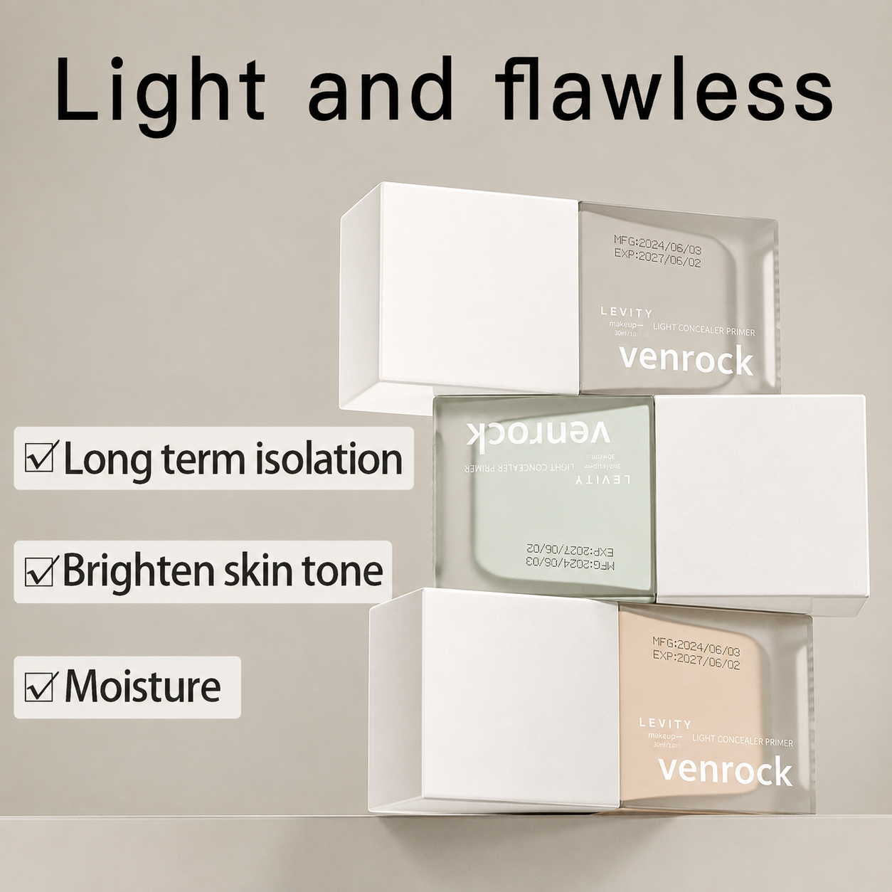 Light Concealer Makeup Primer Natural Before Makeup